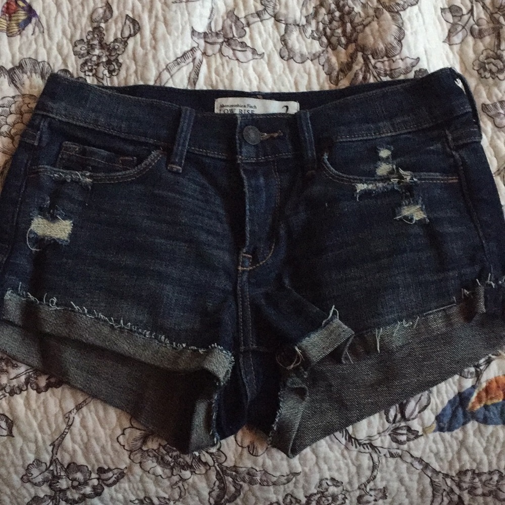 abercrombie and fitch jean shorts